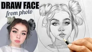 HOW TO SKETCH & DRAW: FACE | from Photo