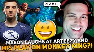 MASON laughs at ARTEEZY and HIS PLAY on MONKEY KING?! | MASAO plays on URSA CARRY in HIGH MMR!