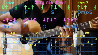 drag me down one direction guitar chords