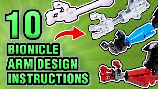 10 Instructions For Bionicle ARM DESIGNS - How To Build