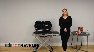 The portable Weber Traveler BBQ for 2021