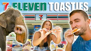 Eating ONLY 7-ELEVEN TOASTIES For 24 Hours In Thailand