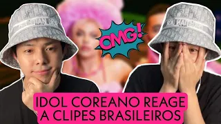 Cantor coreano reage à musicas brasileiras e se emociona com surpresa dos fãs ft Woosoo