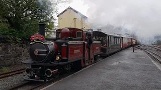 Standard Gauge and Narrow Gauge at Blaenau Ffestiniog on Monday 12th September 2022.