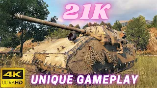 Unique gameplay in Maus  21K Damage + Block  World of Tanks Replays ,WOT tank games