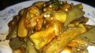 Eggplant Soy Sauce Side Dish (가지나물), without Fish Sauce