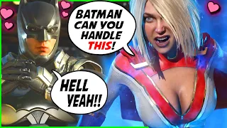 Every Female THiRSTY & Flirts for BATMAN - Injustice 2 Funniest Interaction Intros