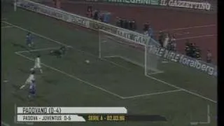 Padova 0-5 Juventus - Campionato 1995/96