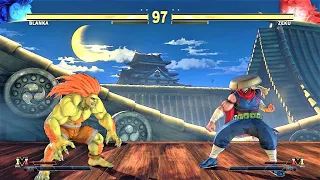 Blanka vs Zeku (Hardest AI) - Street Fighter V