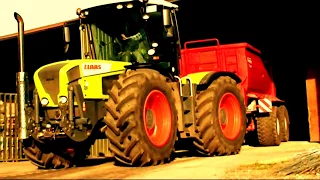 Getreide Transport mit Claas Xerion + Krampe Bandit