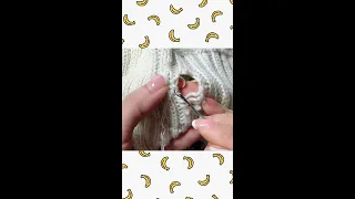 #sweater How to Mend a Hole in a Sweater