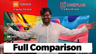 Xiaomi vs OnePlus 55 Inch TV (2022 Model) Full Comparison In Detail 🔥Best 55 inch TV Under ₹40,000 📺