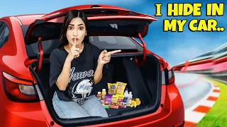 I Hid In My Car 🚗 For 24 Hours And She Has No Idea 😭 | SAMREEN ALI