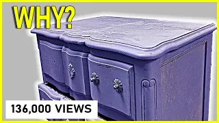 AMAZING RESTORATION of an Vintage Oak Chest. Relaxing Furniture Restoration Video - Only Shop Sounds