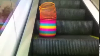 Slinky + Escalator = WIN