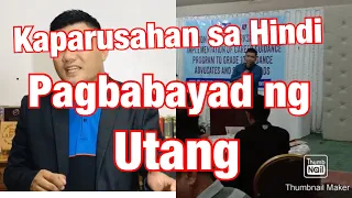 MUST WATCH VIDEO. Ano ang kaparusahan sa hindi pagbabayad ng utang other Administrative Offenses?