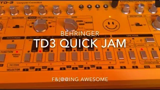 Behringer td3 quick jam