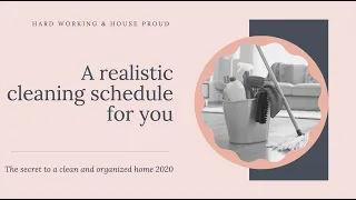 THE SECRET TO A CLEAN AND ORGANIZED HOME 2020 | CLEANING SCHEDULE 1