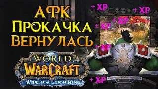 АФК прокачка сейчас World of Warcraft: Wrath of the Lich King Classic