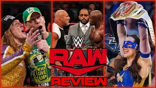 WWE Raw Review | John Cena Opens Show | Goldberg returns | Nikki A.S.H Cashes In