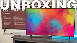 2021 LG UP8000 TV Unboxing