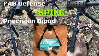 FAB Defense - SPIKE - Precision Bipod Review and Field Test!  Better than Harris or Magpul?!?