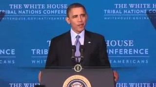 Elder Brian Cladossby (member of Lummi SDA Church) introduces President Barack Obama 12/05/2012