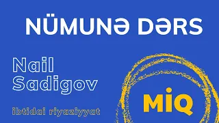 MİQ hazırlığı. Nümunə (şou) dərs