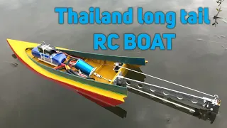 Homemade Thailand long tail RC boat