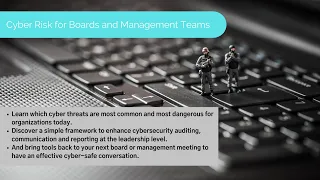 Cyber Risk for Boards and Management Teams