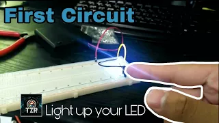 Electronics 101: Your First Circuit | Lighting up an LED *Very Easy*