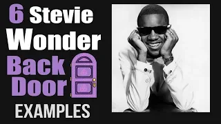 6 Stevie  Wonder Back Door   progression II-7 V7 examples tutorial