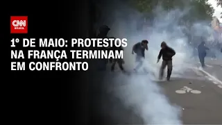 1º de maio: protestos na França terminam em confronto | CNN PRIME TIME