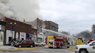 Watch: Firefighters battle blaze in Madison
