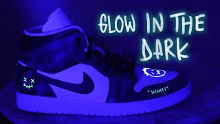 TRAVIS SCOTT custom Jordan 1's (GLOW IN THE DARK)