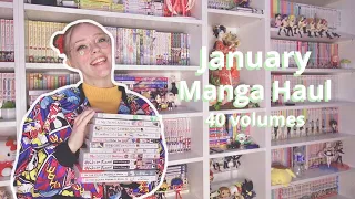 January manga haul // my top 3 recommendations // 40 volumes