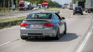 BMW M3 E92 with Eisenmann Exhaust - Powerslides & Accelerations !