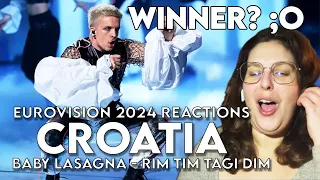 🇭🇷 Baby Lasagna - Rim Tim Tagi Dim REACTION | Eurovision 2024 Croatia reaction | Dora 2024