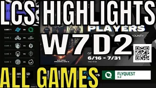 LCS Highlights ALL GAMES W7D2 Summer 2022 | Week 7 Day 2