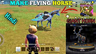 MAKE FLYING HORSE AND GIANT HORN in [ Hindi ] Last day rules servival gameplay in Hindi