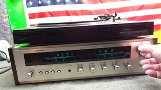 DEMO OF VINTAGE RADIO SHACK REALISTIC STA-76 IC/FET AM FM STEREO RECEIVER FOR SALE