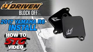 Driven 2017 Yamaha R6 Block Off Plate Install | Sportbiketrackgear.com