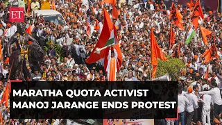 Maratha quota stir: Manoj Jarange ends protests, says Maha CM Shinde has 'accepted all demands'