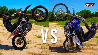 How to Wheelie a Dirt Bike - Race Bike VS Trail Bike | Pro Tips