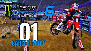 Monster Energy Supercross 6 Career Mode 01 | Futures, 250 East, Supercross Park | HRC |  PS5