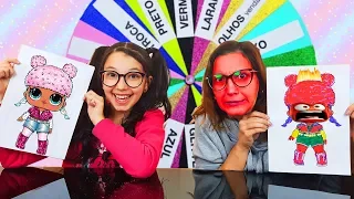 DESAFIO DA ROLETA MISTERIOSA DE CORES (MYSTERY WHEEL OF COLORS CHALLENGE) | Luluca