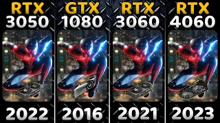 RTX 3050 (Desktop) vs GTX 1080 vs RTX 3060 vs RTX 4060 | 2016 to 2023 Gaming Comparison in 13 Games