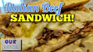How to Make the BEST Italian Beef Sandwich in the Crock Pot! - OurHouse Channel