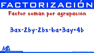 Factor común por agrupación de términos Ejemplo 2 | Factorización