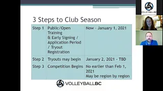 2021 Club Volleyball Update (WEBINAR) - October 22, 2020